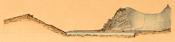 [Topographie en encre aquarellée de 1882]